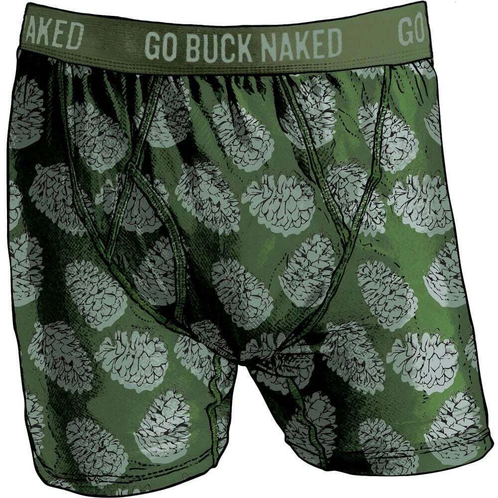 1 Pair Duluth Trading Buck Naked Boxer Brief in Pine Woods 76715
