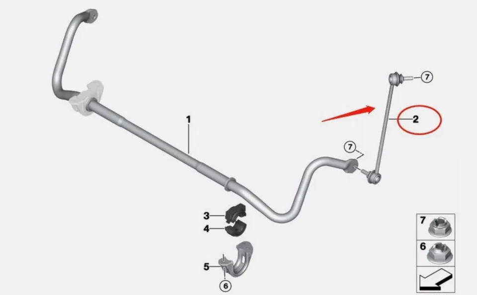 8X Front Control Arm Stabilizer Link Tie Rod Kits For BMW M3(E90 E92 E93 E82) - Image 3 of 4