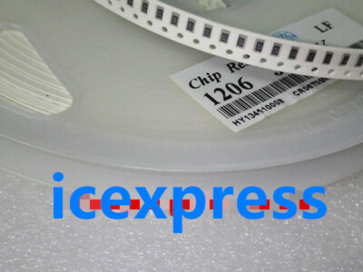 100pcs 1206 SMD 5% 1/10W chip resistors 0ohm~10M ohm 0R 10R 100R 220R 330R 1K 2K