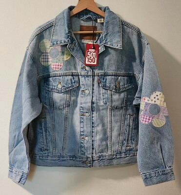 ジャケット・アウター Levis Vintage Jacket Vintage Levi's Acid Wash Denim Trucker Jacket XL Sherpa