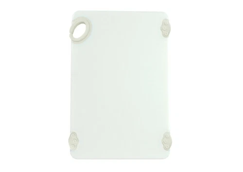 Winco CBN-1218WT, 12x18x0.5-Inch Cutting Board with White Hook, White, NSF