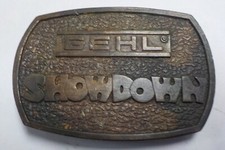 1976 GEHL Showdown Solid Brass Belt Buckle