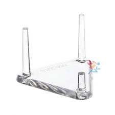 Mineral Geode Fossil Display Stands, 1.5" Triangle Three Peg Short Leg, 12 Pack 