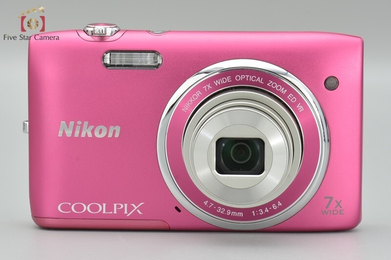 Near Mint!! Nikon COOLPIX S3500 Strawberry Pink 20.0 MP Digital 