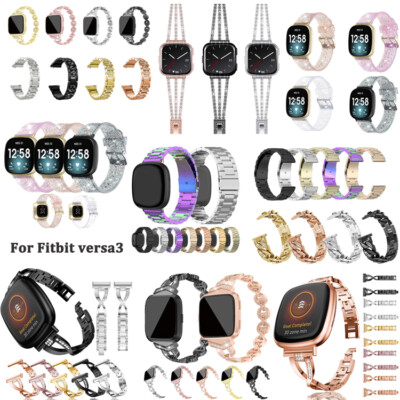 Stainless Steel For Fitbit Versa 4/3/Sense 2/Sense Strap Band