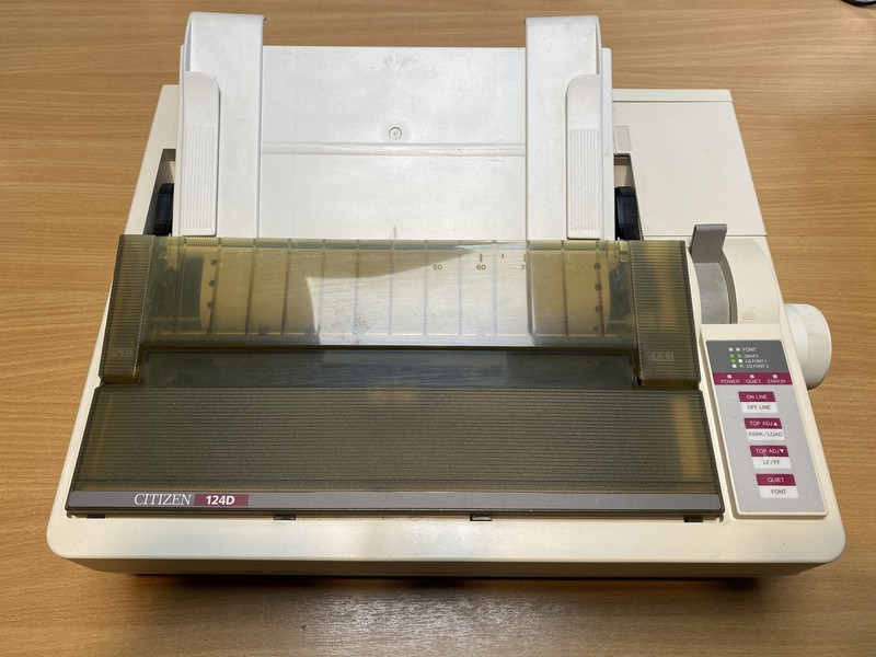 🙇🏻 Citizen 124D Dot Matrix Printer Working Commodore Sinclair Spectrum BBC🙇🏽