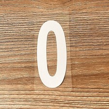 Single 3" Reflective Mailbox Number Sticker Decal Die Cut Vinyl Waterproof - 0
