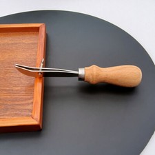 New Adjustable Outside Edge Creaser wood handle Leather Craft Tools Diy Handmade