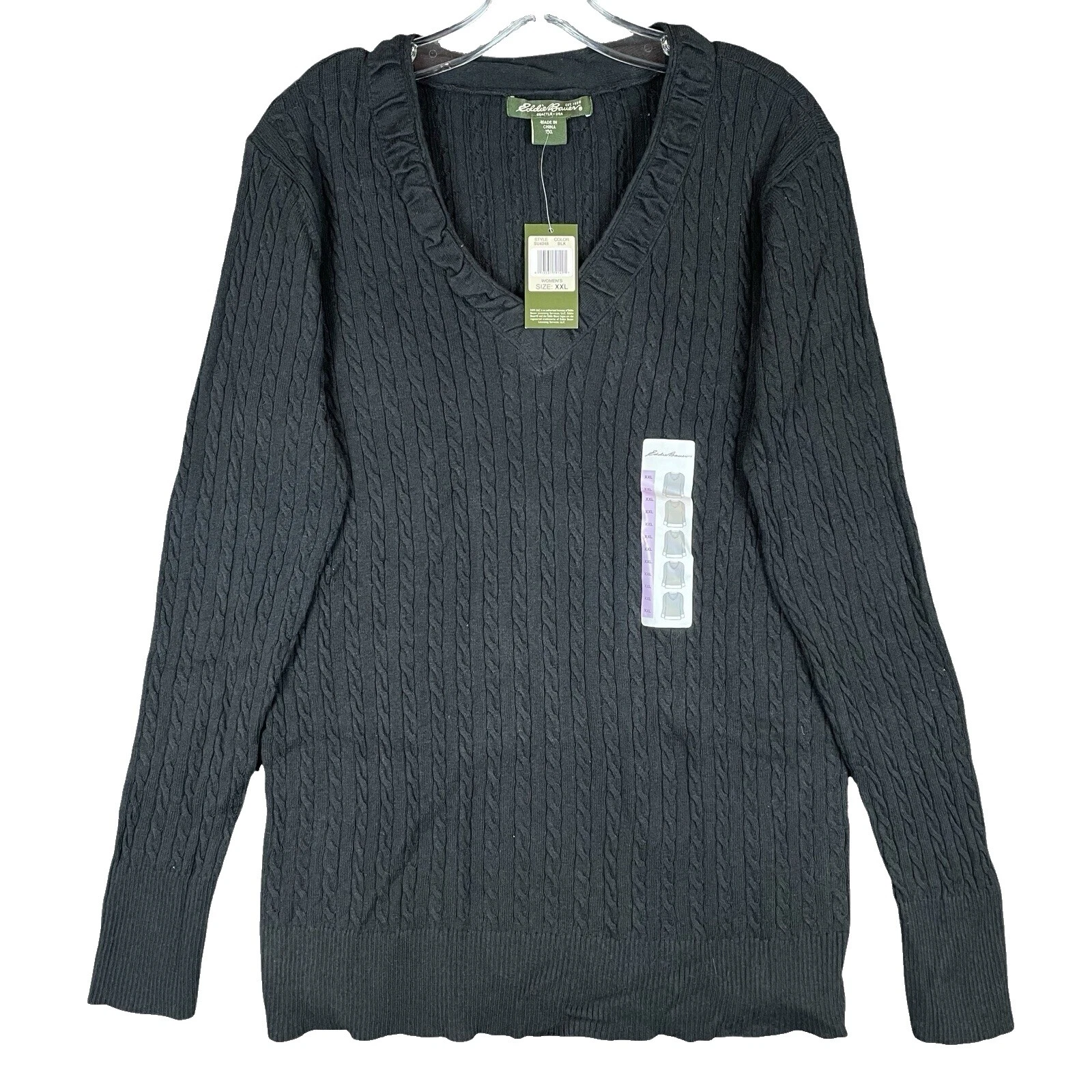 Eddie Bauer Suéteres para mujer con cuello en V