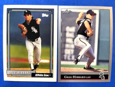 MLB - Greg Hibbard 1992 Topps & 1992 Leaf Baseball - White Sox