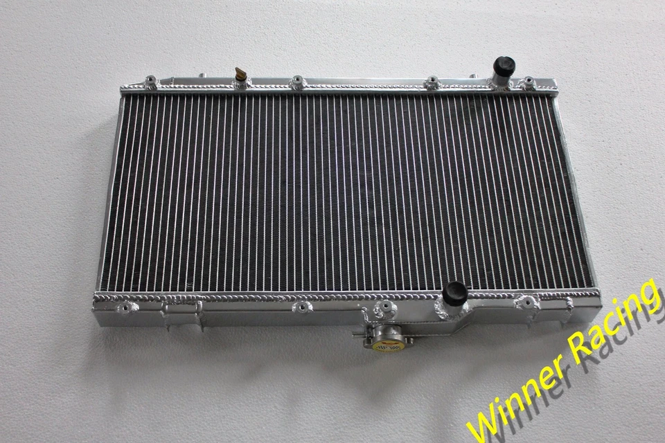 Radiador completo de aluminio Fit Toyota Starlet EP81 1.3 XL 2E/2E-E I4 MT 1989-1996 Foto 2 de 4