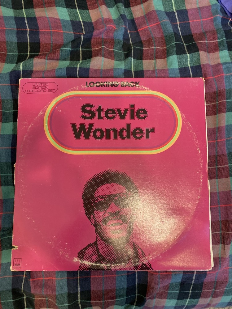 Stevie Wonder 1977 Looking Back 3 LP VG+ Motown M 804LP3 Original Limited Edition