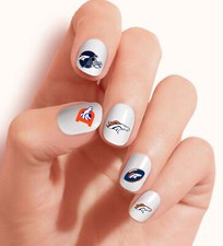 Set of 55 Denver Broncos Nail Art Water Decals. TOP Quality. FAST SHIPPING!
