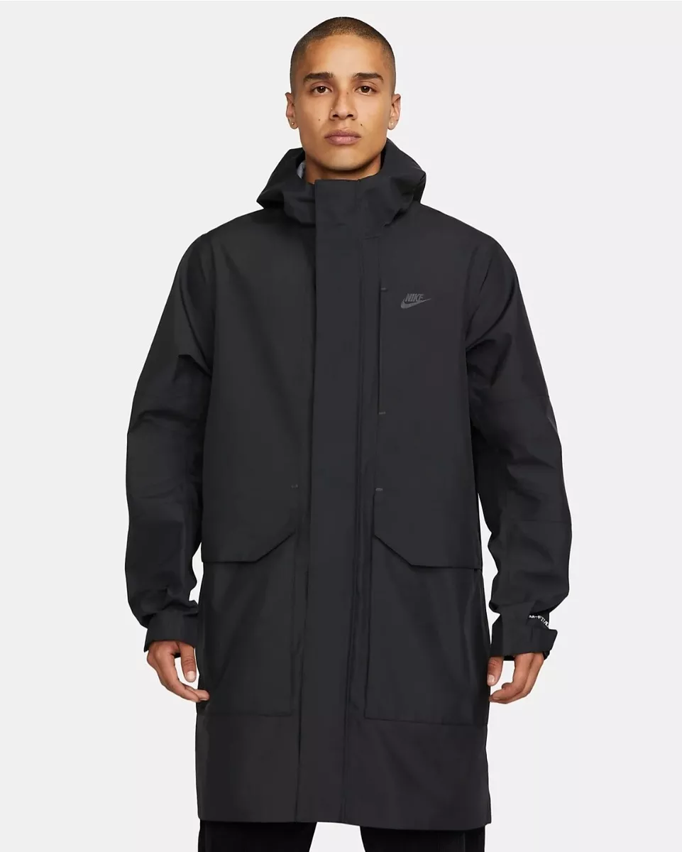 Nike Sportswear Storm FIT Mens ADV Shell Long Jacket Black Size Med DM5497 010