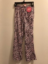 Girl's Size Small Pink and Black Animal Print Velvet Dance pants