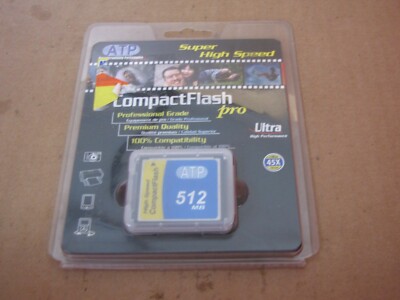 ATP PROFESSIONAL GRADE 512 MB COMPACT FLASH PRO ULTRA CARD w PRICE TAGS