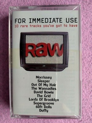 RAW 10 RARE tracks Audio Cassette Tape Morrissey Sleeper David Bowie Duffy NEW