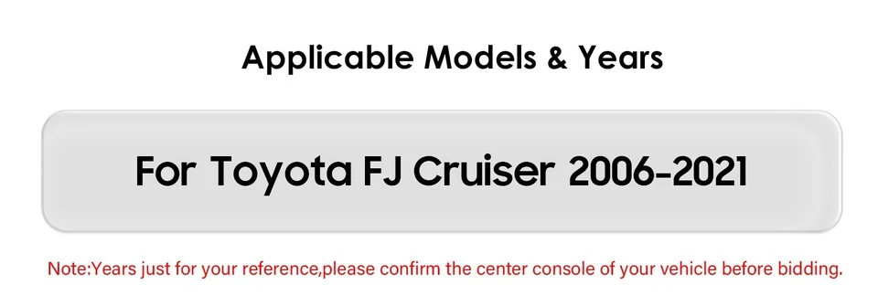 Plug&Play Android 12.3 inch Car Stereo Radio for Toyota FJ CRUISER GPS Carplay - Image 3 of 4