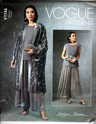 Vogue V1746 Misses S to L Kathryn Brenne Jacket, Top and Pants Sewing Pattern