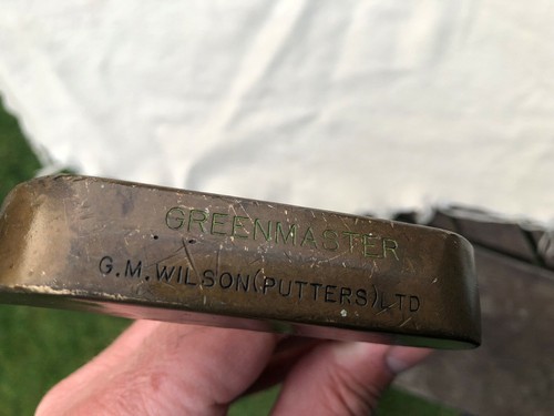 RARE VINTAGE BRASS G.M WILSON PUTTER LTD GREENMASTER 35" model G5 RH golf club - Picture 8 of 8