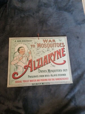 Publicité Cartonnée - gauffrée ALZIARYNE Vintage Droguerie 1916 -  - Photo 1/2