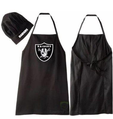 Oakland Raiders NFL Barbecue Tailgating Apron & Chef's Hat