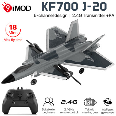 KF700 J-20 Aircraft RC Glider 6CH EPP Foam Remote Control