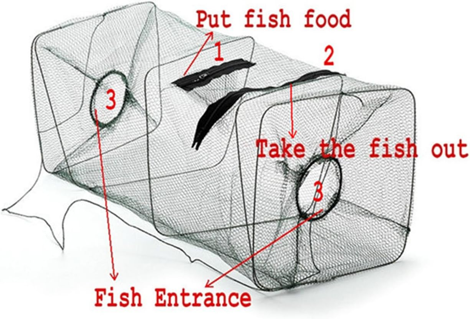 Foldable Fishing Net Trap and Fish Minnow Trap eBay
