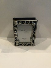 Baby Party Favor 2.5  x3.5  Silver And Black Photo Album 66199