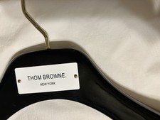Thom Browne New York Wooden Hanger With Clips Heavy Showroom Name Plaque