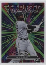 2022 Panini Prizm Fearless Lime Green Prizm 74/125 Luis Robert #FL-2 n1u