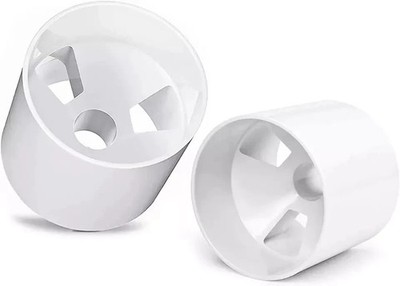 2PCS Golf Hole Cup,Abs Ivory White Plastic Golf Cups,Dimension 4'' Depth, Diamete