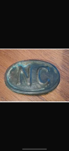 Civil War Confederate North Carolina NC Belt Buckle