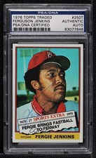 PSA/DNA 1976 Topps Traded Fergie Jenkins PSA/DNA Authentic Card & Auto HOF 7xr