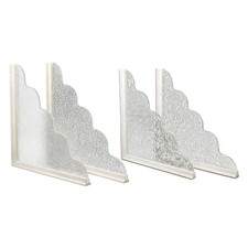 2Pcs Shower Splash Guards, Acrylic Water Ripple Corner Water Blocker