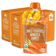 Happy Baby Organics Clearly Crafted Stage 2 Baby Food, Sweet Potatoes, Mangoes 