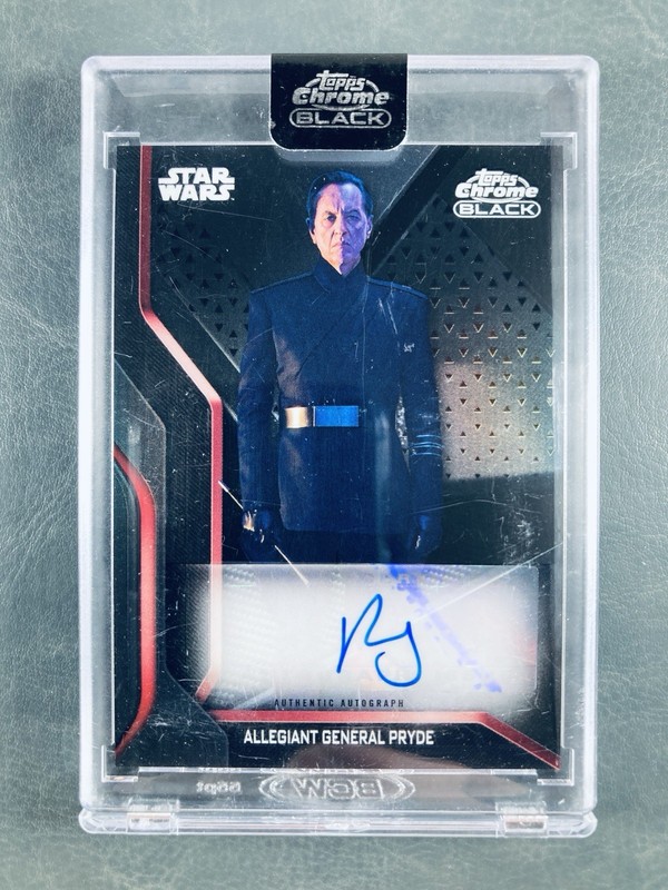 2022 Topps Chrome Black Star Wars Richard E. Grant Dark Side Auto #DS-REG 🔥💎