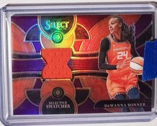 DeWanna Bonner 2024 WNBA Select Selective Swatches Purple Prizm /49 #SW-DWB Sun