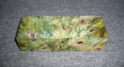 Messergriffblock aus stabilisiertem  Buckeye-Burl!