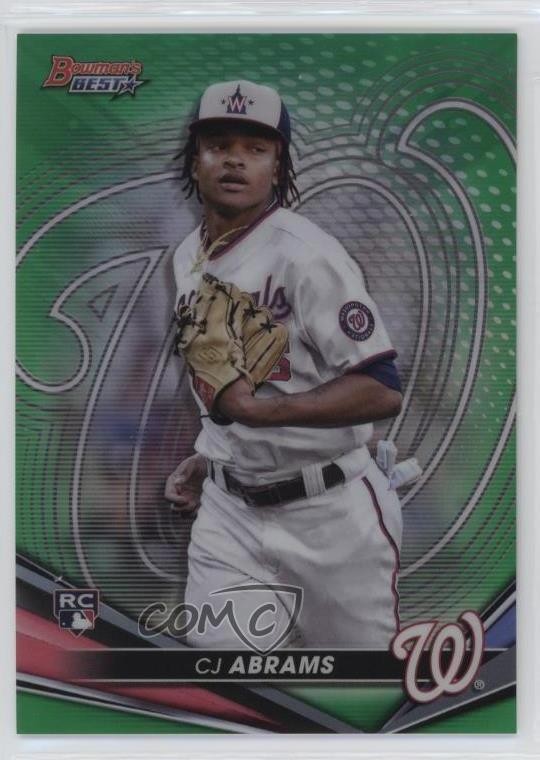 2022 Bowman's Best Green Refractor 64/99 CJ Abrams #49 09ou