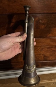 Civil War Cavalry Bugle Brass Union Patton Collector Musician Infantry BLEMISH