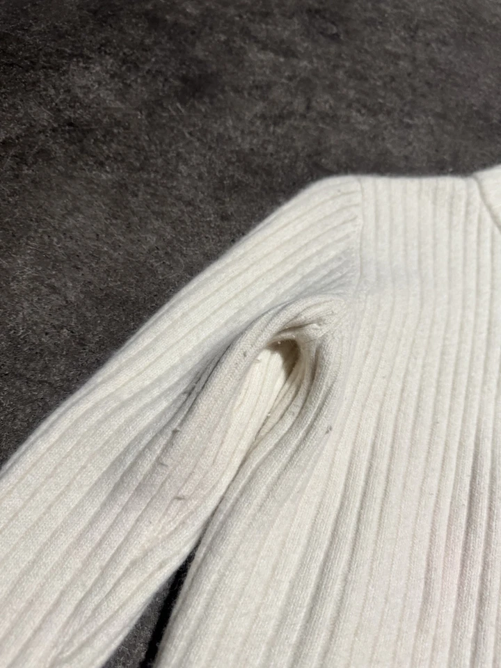 Vintage Lauren Ralph Lauren Cashmere Wool Fur Full Zip Jacket Preppy Old Money L - Image 4 of 4