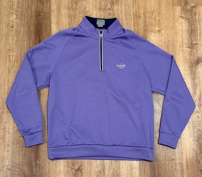 Fennec 1/4 Zip Pullover Purple Whisper Rock Golf Men s Large 