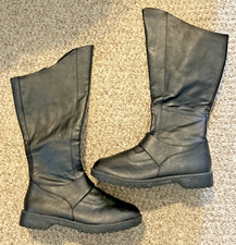 Adult Unisex Superhero Gotham 100 Black Halloween Costume Boots Size Medium