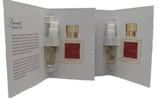 2 X Maison Francis Kurkdjian Baccarat Rouge 540 Eau de Parfum Sample 1.5 ML each