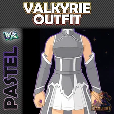 Roblox World Zero WZ - VALKYRIE UNIFORM - PASTEL HEX ITEMS