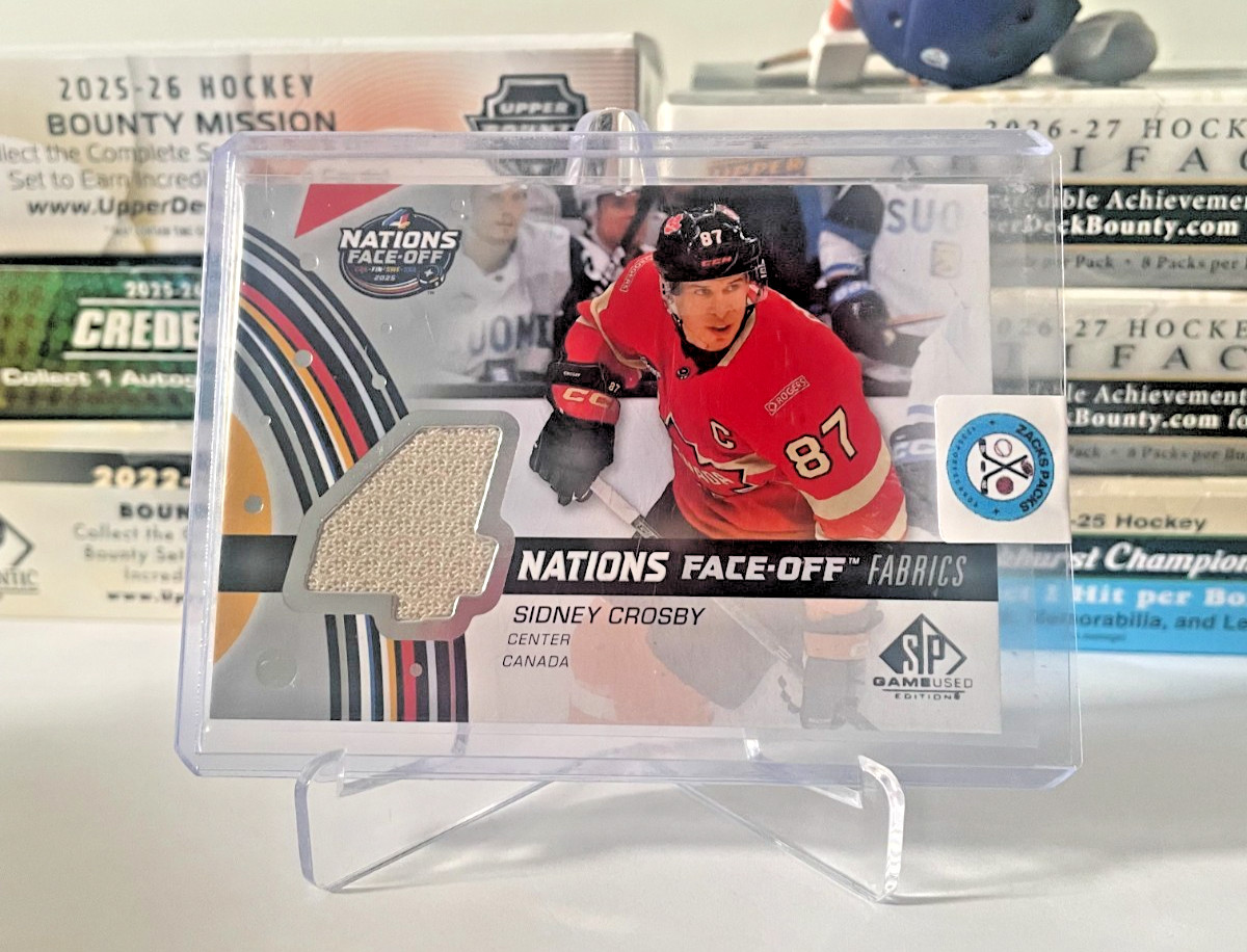 Sidney Crosby Four Nations Face-Off Fabrics #4N-SC 2025-26 Sp Game Used