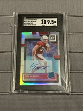 Trey Mcbride Rated Rookie Auto 30/125 SGC 10 Silver Prizm 2022 Donruss Optic RC
