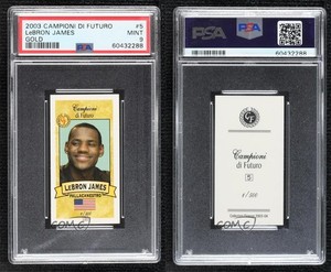 2003-04 Campioni di Futuro Gold /500 LeBron James #5 PSA 9 MINT Rookie RC