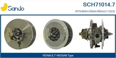 Coreassy SANDO Turbocompressor SCH71014.7 Für Nissan Renault Volvo Mitsubishi